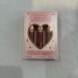 Charlotte Tilbury Collagen Lip Bath Icons Set - Pink and Gold